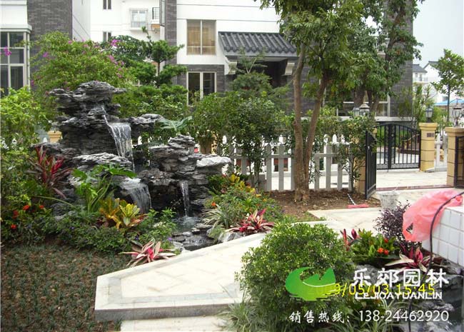 庭院假山魚(yú)池設計圖