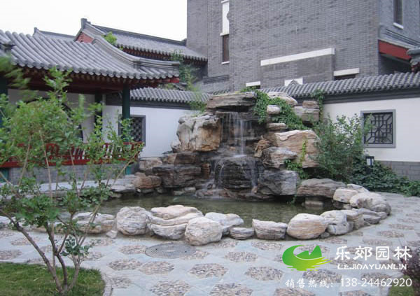 庭院大型魚(yú)池假山設計圖
