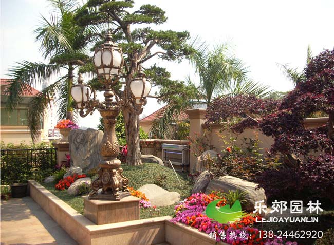 歐式別墅花園設計實(shí)景圖