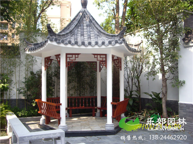 廣州清華坊中式庭院工程案例實(shí)景圖3