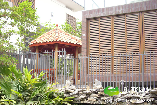 廣州番禺區別墅庭院亭子效果圖