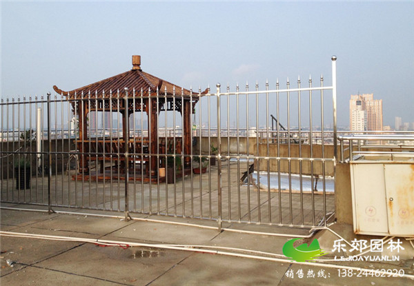 樓頂花園亭子圖片