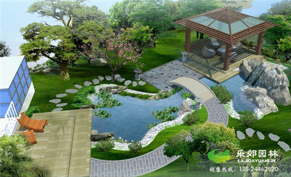 現代簡(jiǎn)約庭院設計效果圖