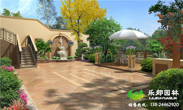 歐式庭院景觀(guān)設計效果圖