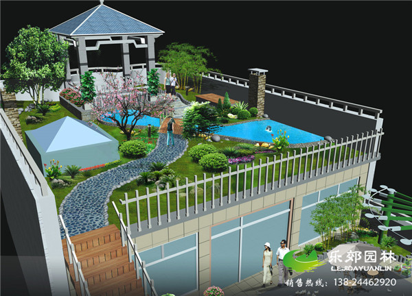 私家庭院景觀(guān)設計效果圖6