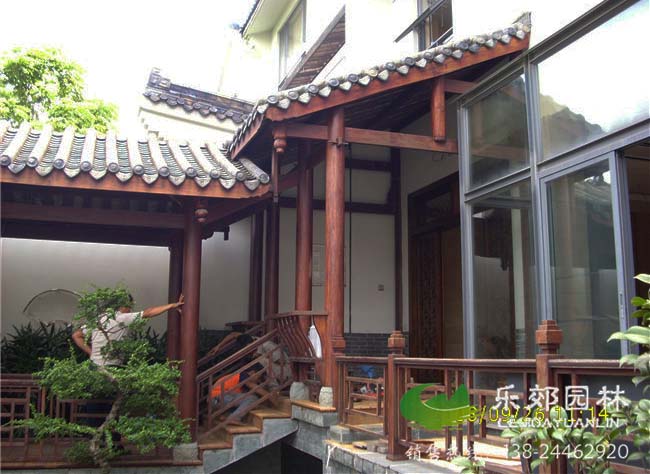 中式別墅庭院設計效果圖