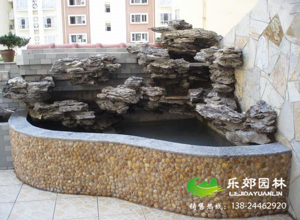 陽(yáng)臺花園魚(yú)池效果圖