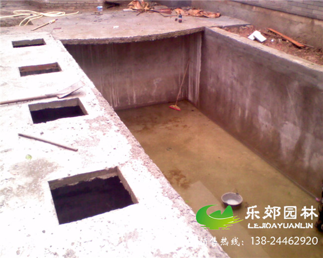 廣州清華坊中式庭院裝修現場(chǎng)施工圖3