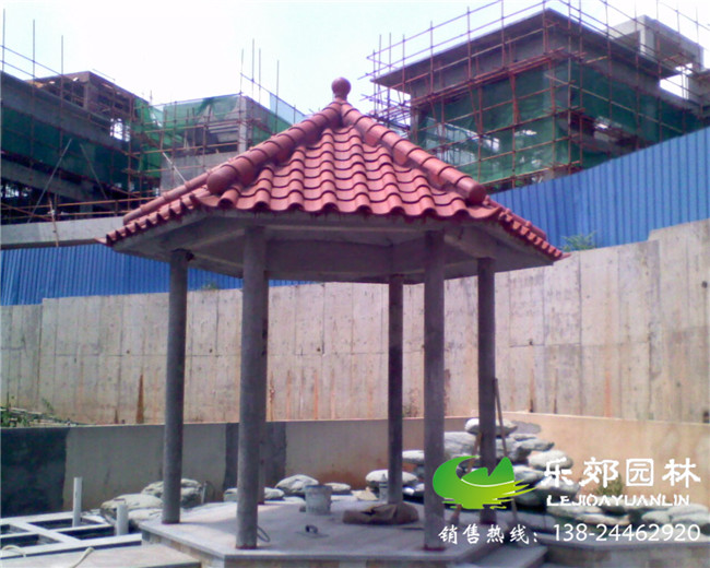 別墅花園裝修施工圖片