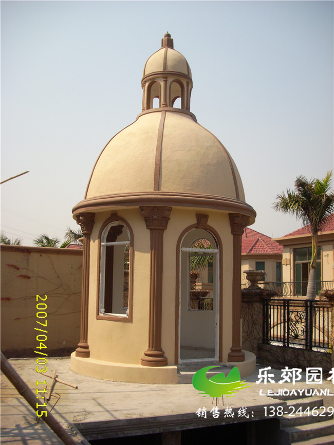 歐式亭子施工圖片