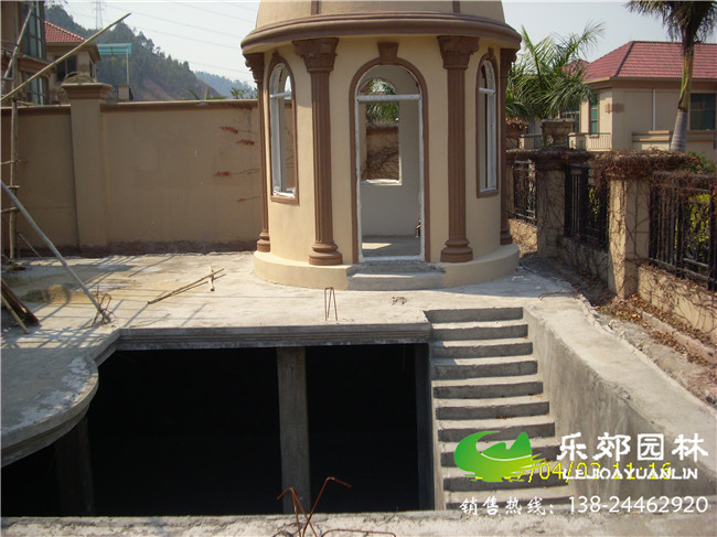 別墅庭院工程案例施工圖片