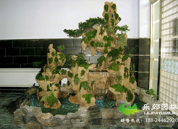 室內假山魚(yú)池設計圖