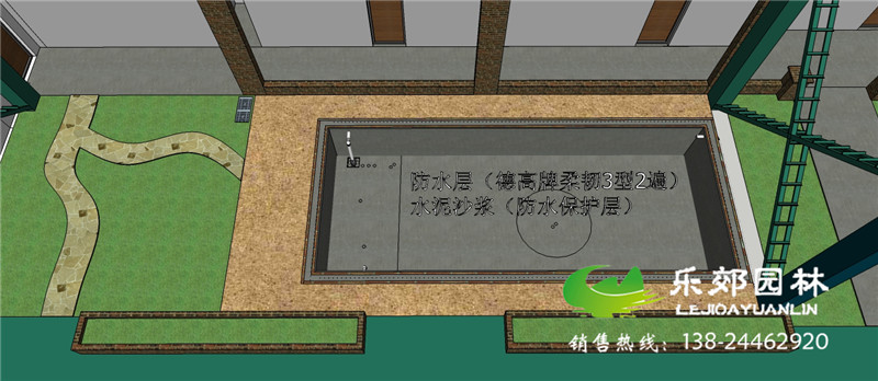 錦鯉魚(yú)池建造與設計圖5