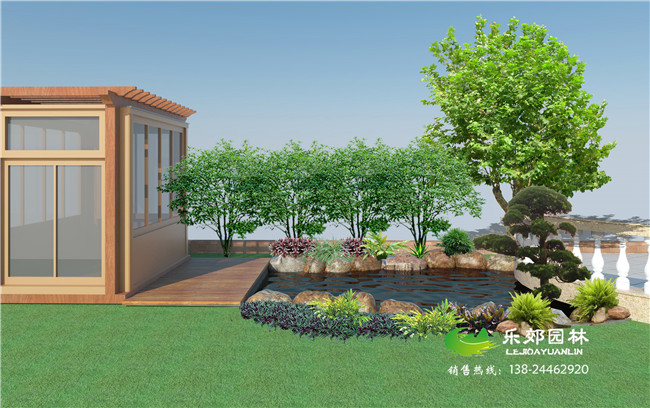 別墅花園魚(yú)池設計圖