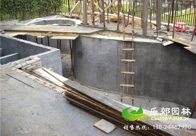 1.8米深庭院魚(yú)池設計圖