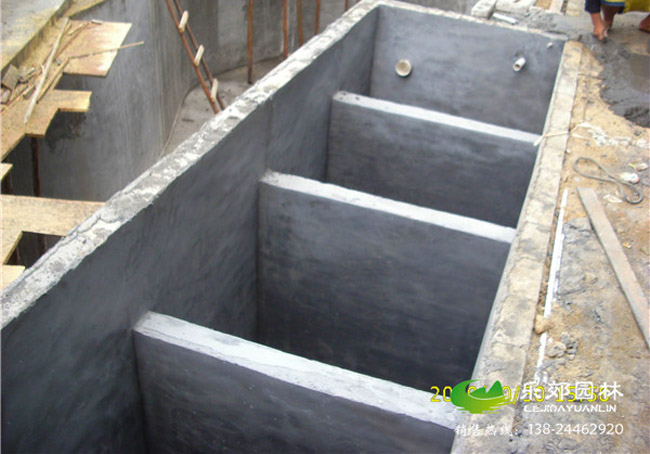 1.8米深庭院魚(yú)池過(guò)濾池系統設計圖