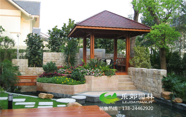 別墅花園設計與施工完成后圖片