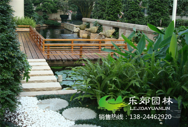 庭院荷花魚(yú)池設計圖