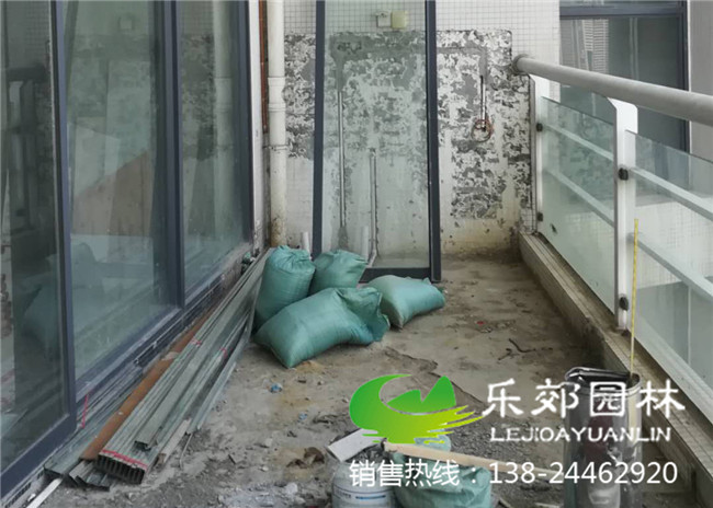 陽(yáng)臺5平方小魚(yú)池建造步驟1圖片