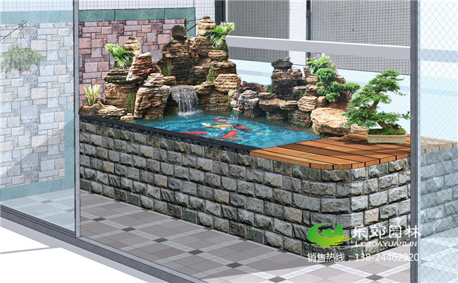 陽(yáng)臺5平方小魚(yú)池建造步驟5圖片