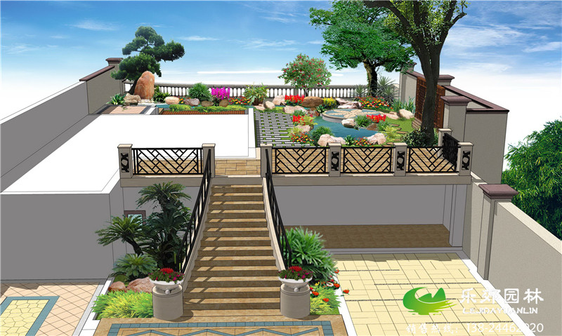 私家別墅花園景觀(guān)設計圖