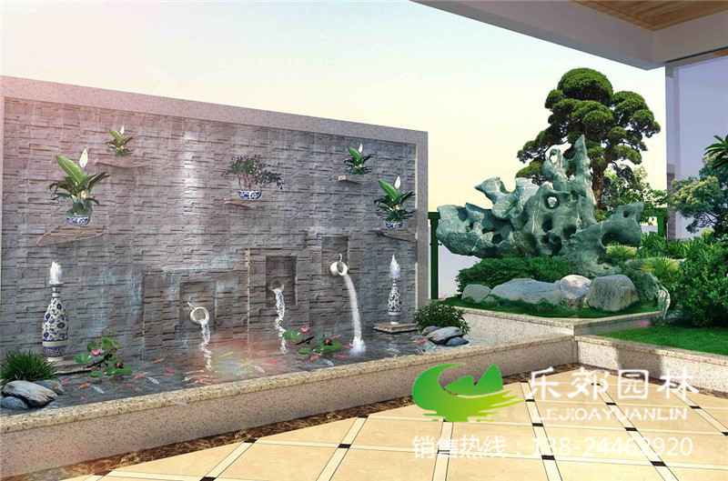 新中式庭院水景設計圖5