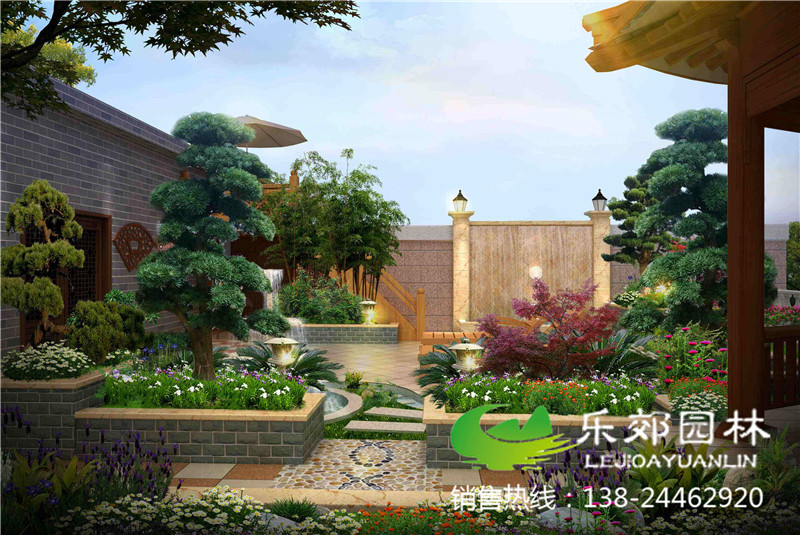 庭院景觀(guān)設計效果圖片2