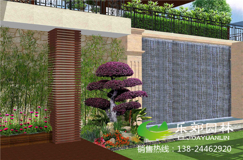 別墅景觀(guān)設計效果圖片4