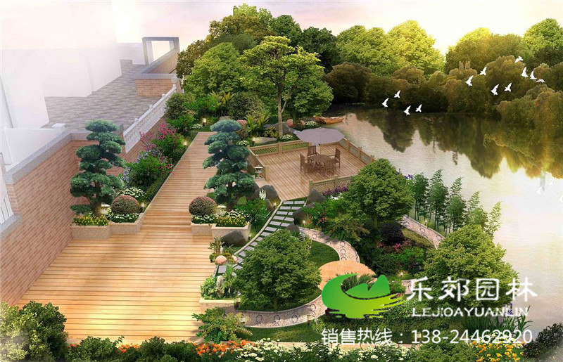 別墅景觀(guān)設計效果圖片5