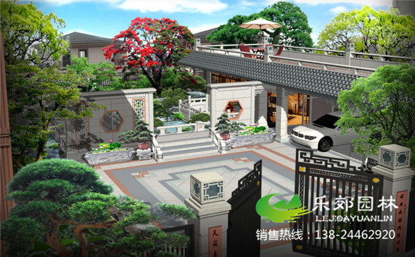 中式家庭庭院景觀(guān)設計圖