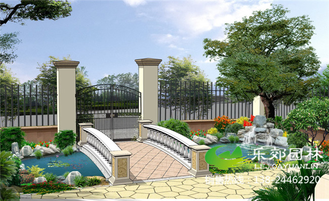 庭院假山魚(yú)池設計圖4