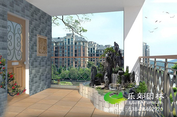 陽(yáng)臺小魚(yú)池假山設計圖