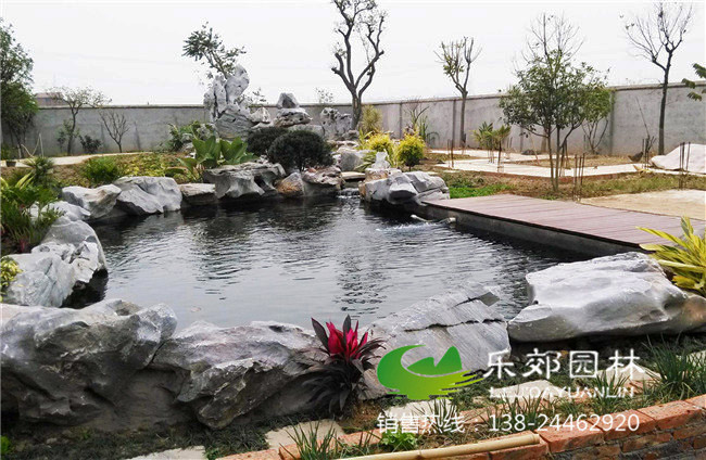 庭院假山魚(yú)池建造圖片