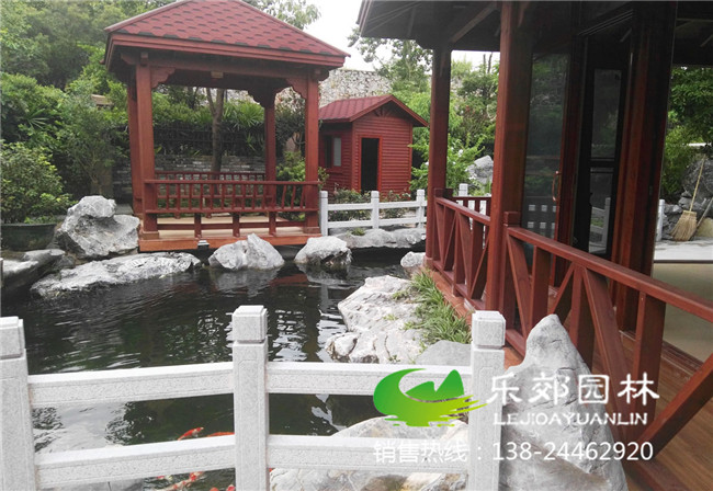 庭院魚(yú)池假山設計圖片