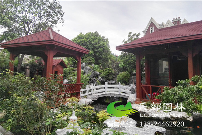 庭院魚(yú)池假山設計效果圖