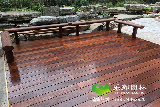 庭院防腐木地板鋪設樣式1圖片