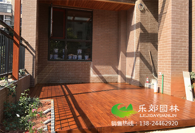 庭院防腐木地板鋪設樣式4圖片