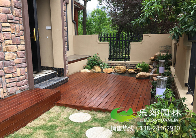 庭院防腐木地板鋪設樣式5圖片