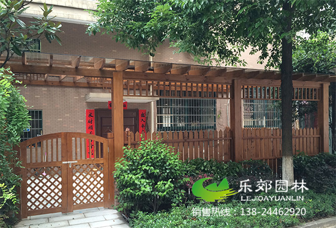家庭防腐木庭院效果圖
