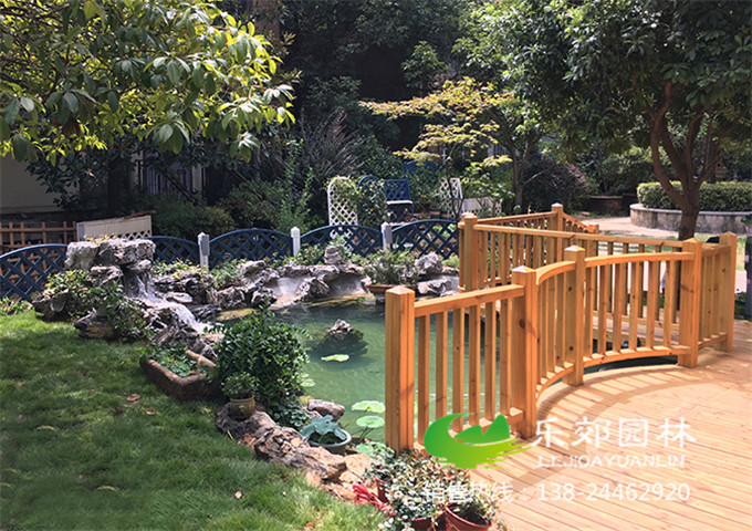 別墅庭院景觀(guān)魚(yú)池設計實(shí)景圖