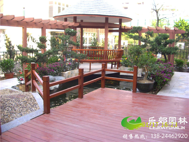 庭院防腐木花架樣式4圖片