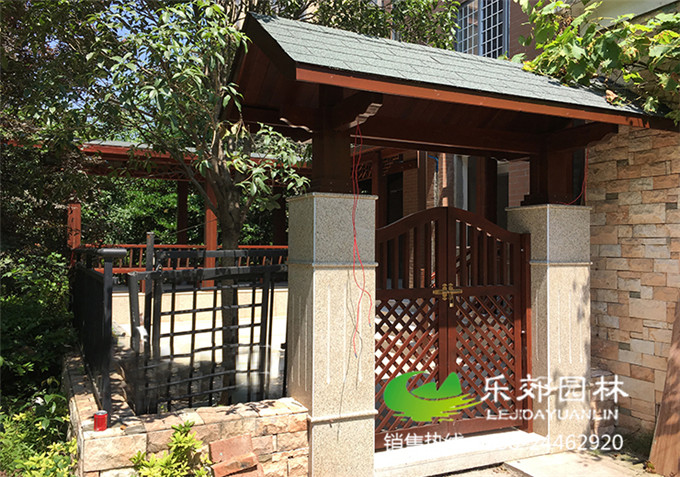 庭院大門(mén)和圍墻效果圖片