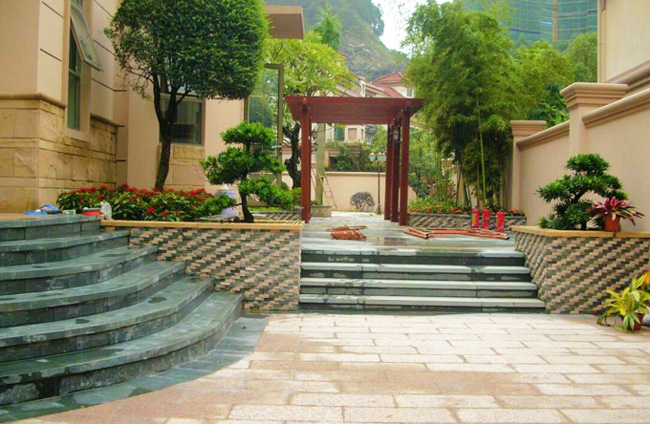 別墅庭院園路設計樣式1圖片