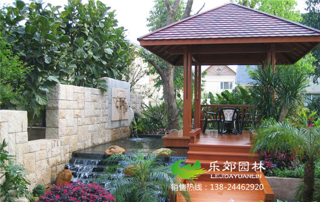 庭院防腐木涼亭設計樣式1圖片