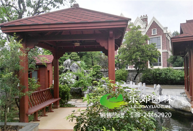 庭院防腐木涼亭設計樣式3圖片