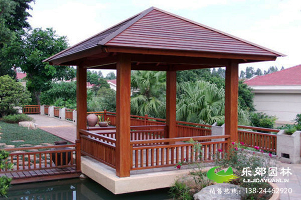 庭院防腐木涼亭設計圖片