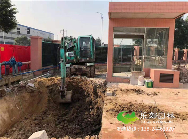 廣州南沙工業(yè)園景觀(guān)魚(yú)池圖片1