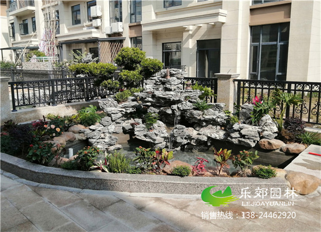 東莞別墅庭院魚(yú)池設計圖片4