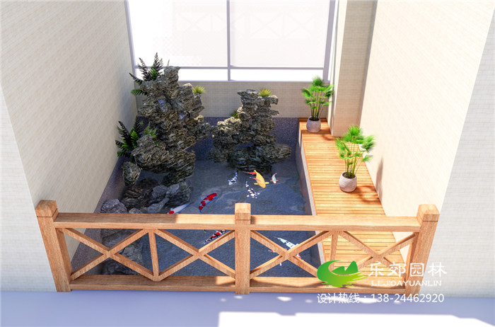 庭院魚(yú)池假山設計圖大全