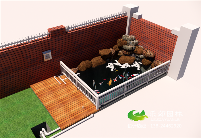 庭院魚(yú)池假山設計圖大全